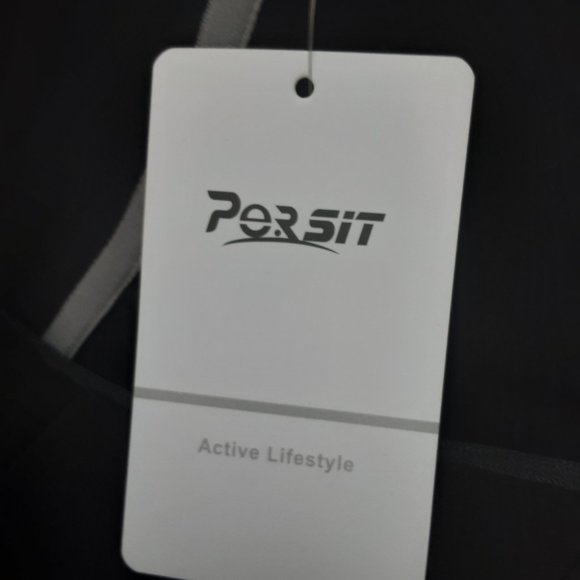 Persit New Black 1/4 Zip Pullover Fleece Lined Long Sleeve Shirt Thumbholes Lg - Picture 14 of 15